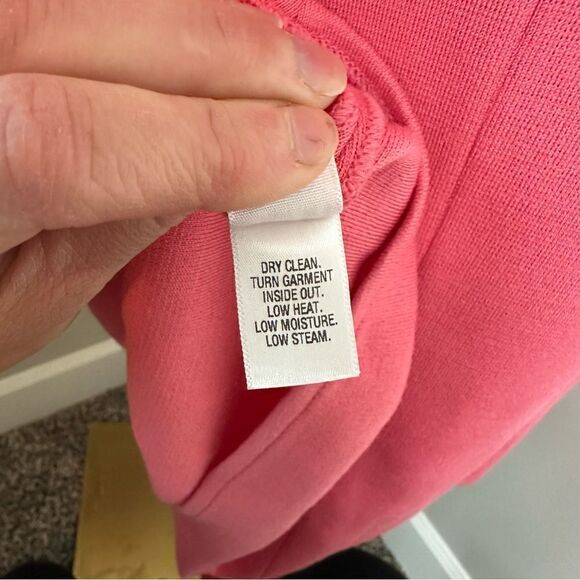 [St John] Pink Creep Knit Sleeveless Dress - Size 10 - Picture 2 of 9